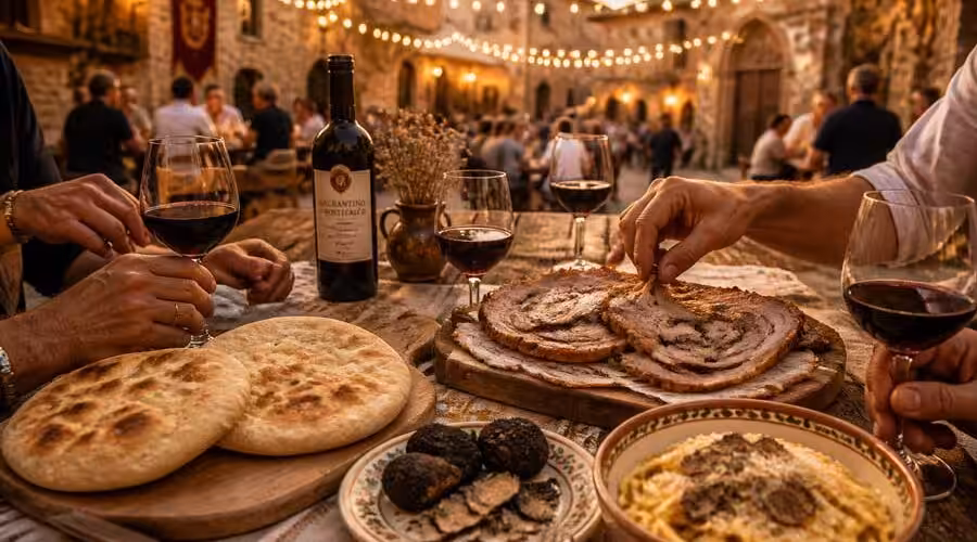 Vademecum per la tua giornata perfetta all’evento: evento + borgo + sapori umbri