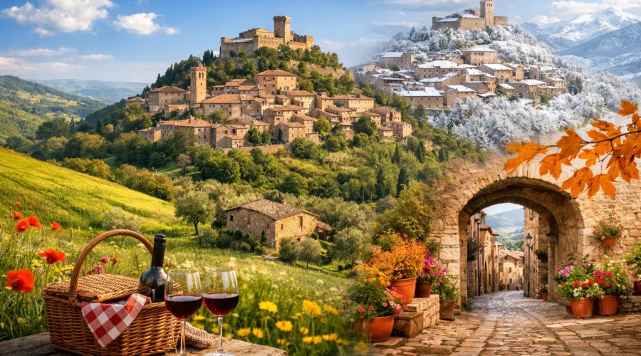 Pacchetti weekend Umbria borghi per ogni stagione