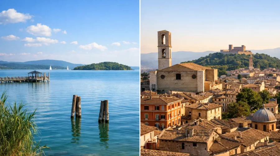 Lago Trasimeno o Perugia, cosa scegliere?