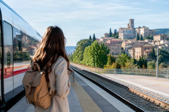 Come raggiungere Perugia senza auto in treno