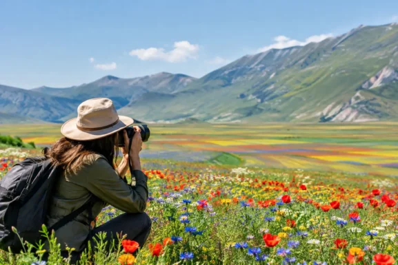 Fotografare la fioritura di Castelluccio: guida