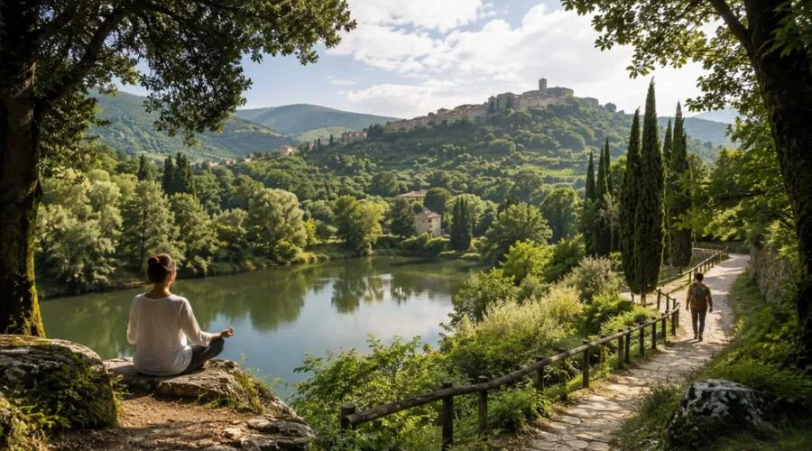 Itinerari di turismo del benessere nella natura umbra